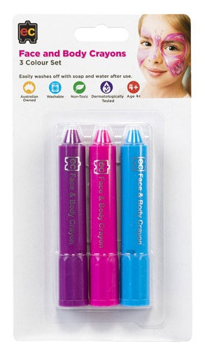 Face and Body Crayons 3pk