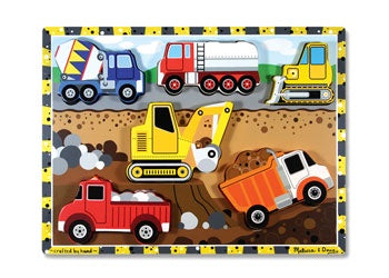 Melissa & Doug | Puzzles | Chunky Puzzle - Construction