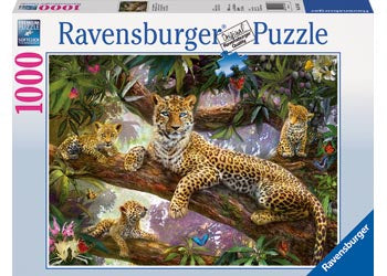 Ravensburger | 1000pc | Leopard Family 191482