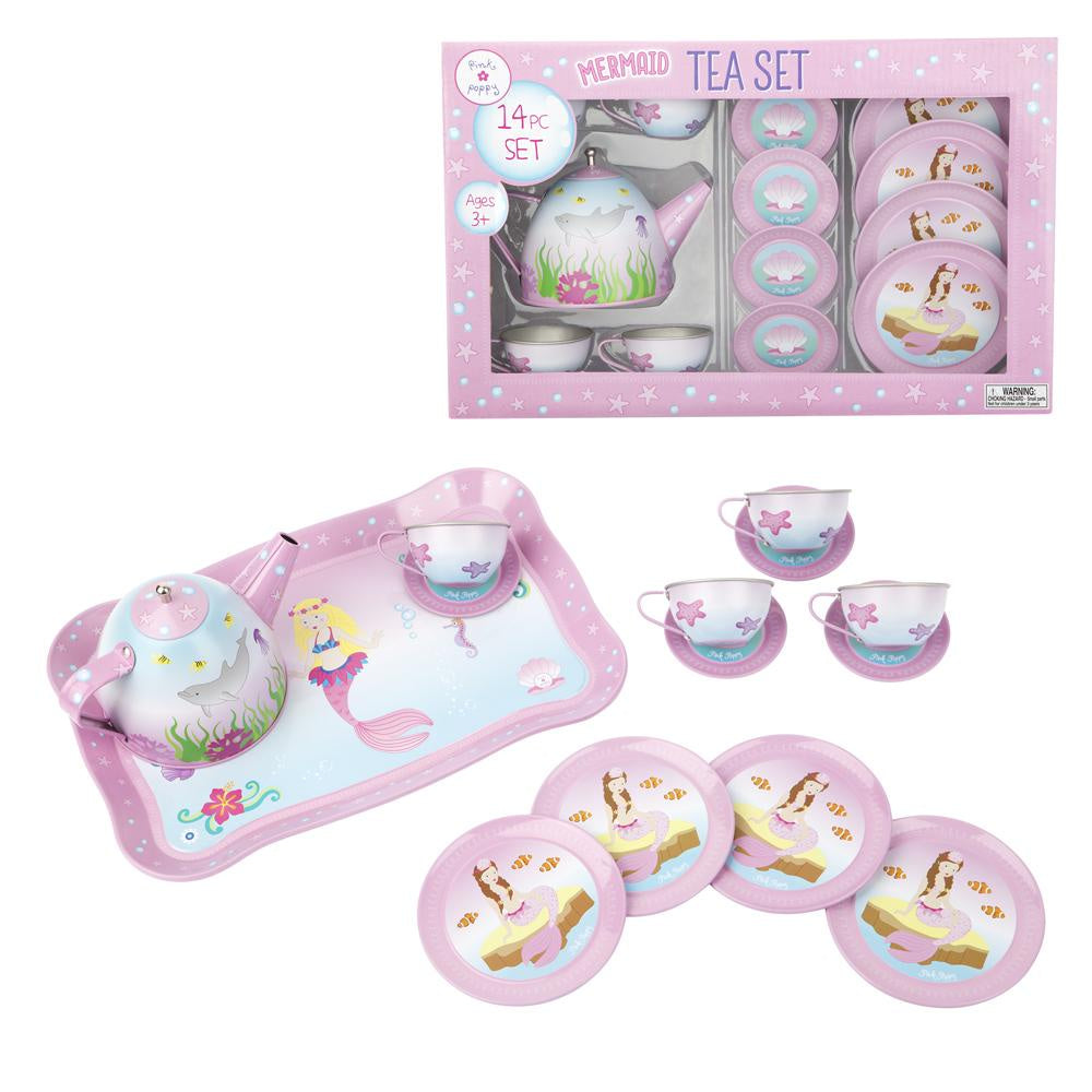 Pink poppy | Mystic Mermaid tea Set