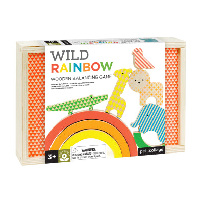 Petit Collage | Wild Rainbow Wooden Balancing Game