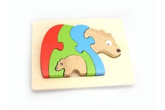Wooden Stacking Jigsaw | Bear and Baby