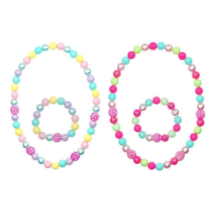Pink Poppy | Sugar Coated Necklace & Bracelet Set