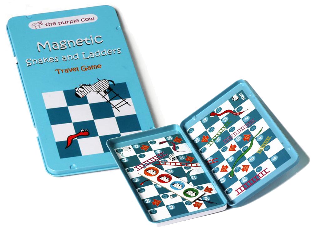 The Purple Cow |  Magnetic Travel Game | Snake & Ladders