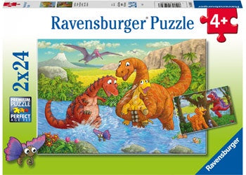 Ravensburger | 2 x 24 pc | 050307 Dinosaurs At Play