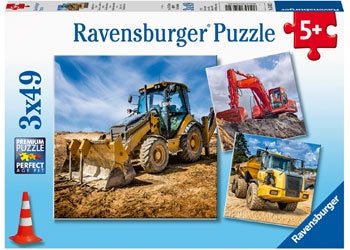 Ravensburger | 3 x 49 pc | 050321 Digger At Work