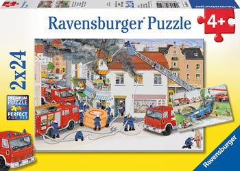 Ravensburger | 2x24pc | 088515 Busy Fire Brigade Puzzle