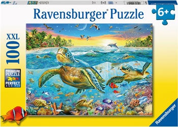 “Ravensburger | 100 pc | 129423 Swim With The Sea Turtles
