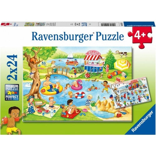 Ravensburger | 2 x 24 pc | 050574 Swimming At The Lake